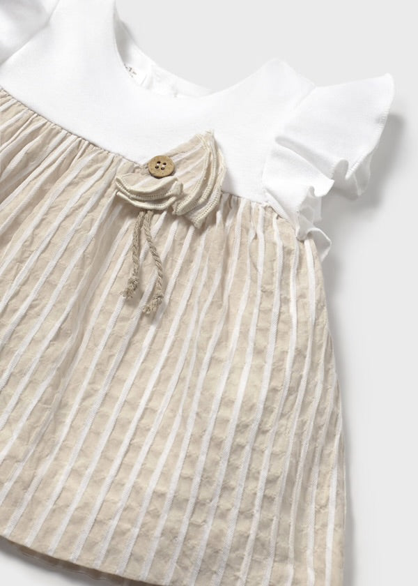 Vestido cubrepañal a rayas