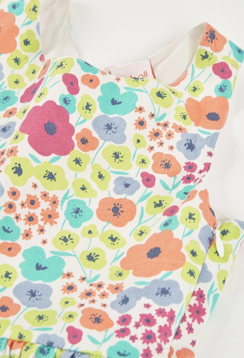 Vestido flores estampado