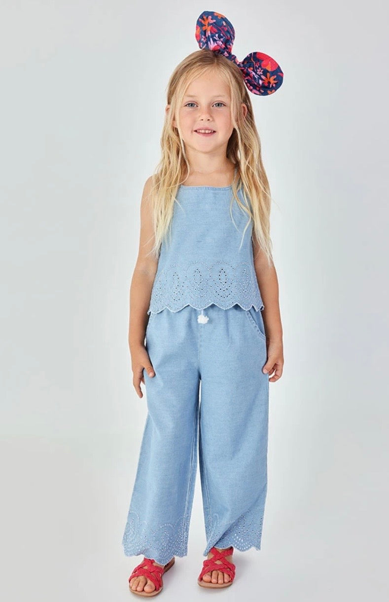 Conjunto Denim Bordado