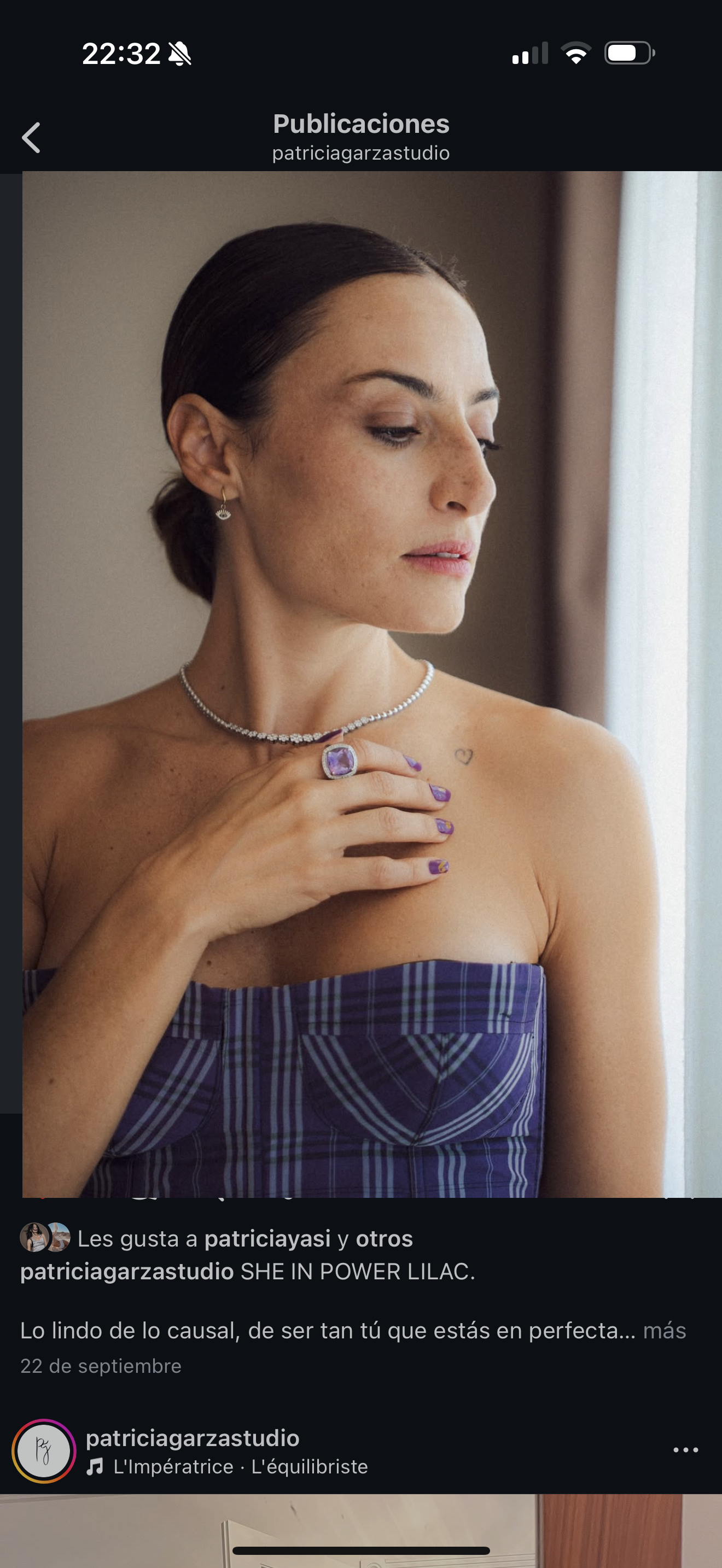 Bustier cuadros morado