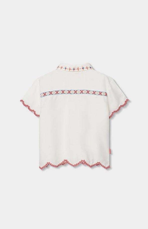Conjunto tejido blanco