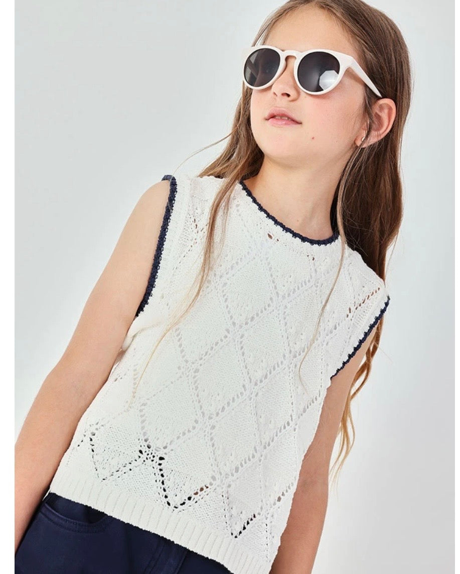 Conjunto Chaleco bordado