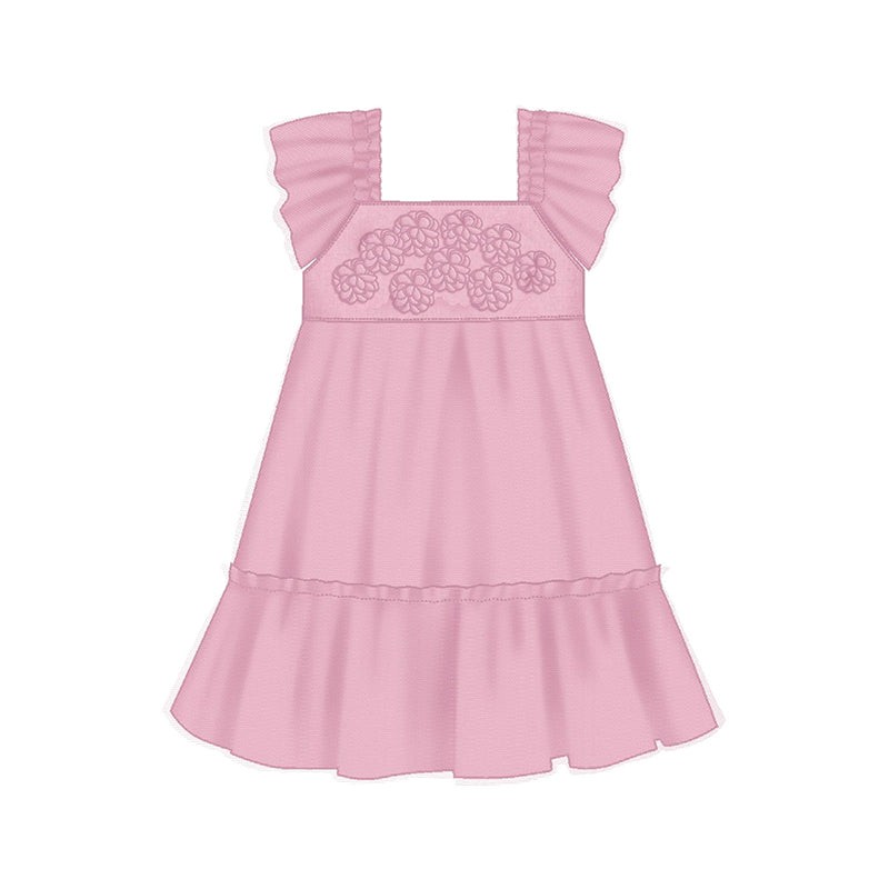 Vestido rosa c/tul