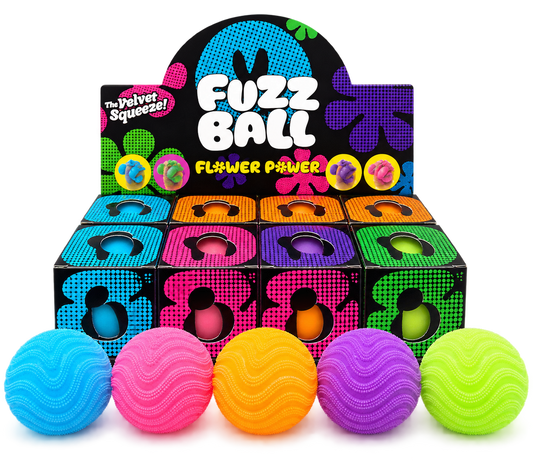 Fuzz Ball Flower - Juguete antiestrés squishy suave