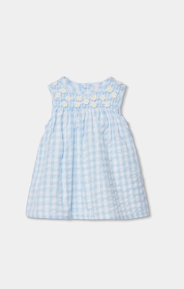 Vestido popelin cuadros