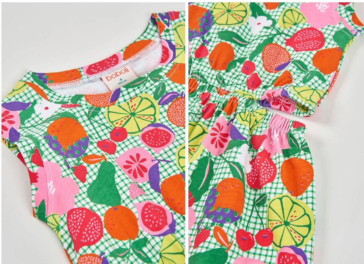 Vestido estampado frutas 9791