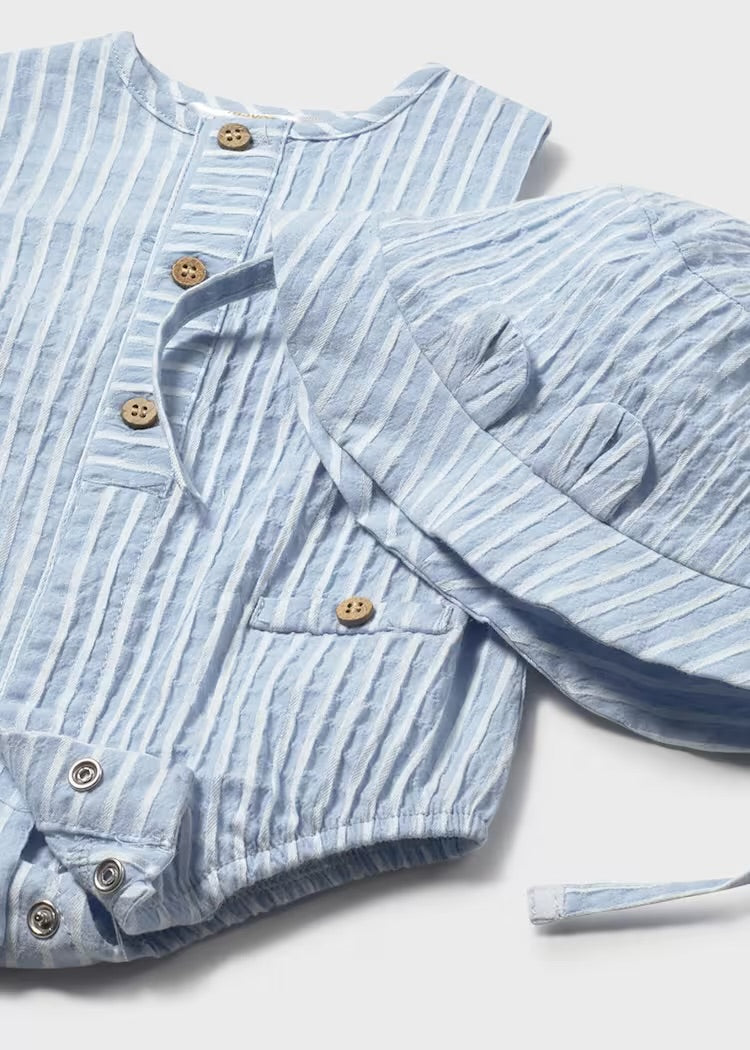 Pelele y gorro cielo 1614