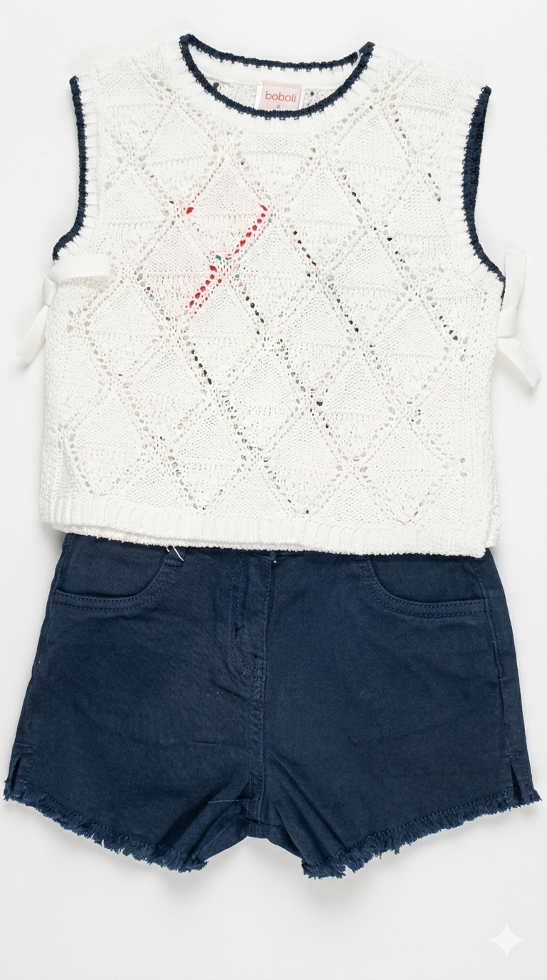 Conjunto Chaleco bordado