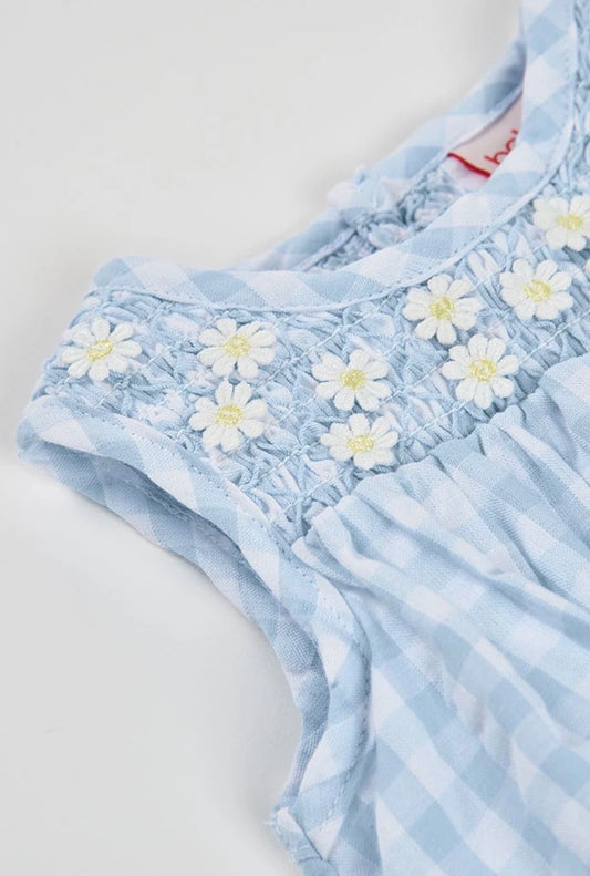 Vestido popelin cuadros