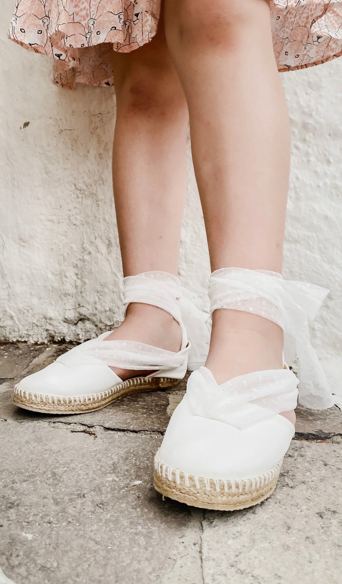 Alpargata tull blanco