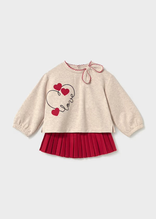 Conjunto falda love 2951 - Conjunto de ropa infantil | Mayoral