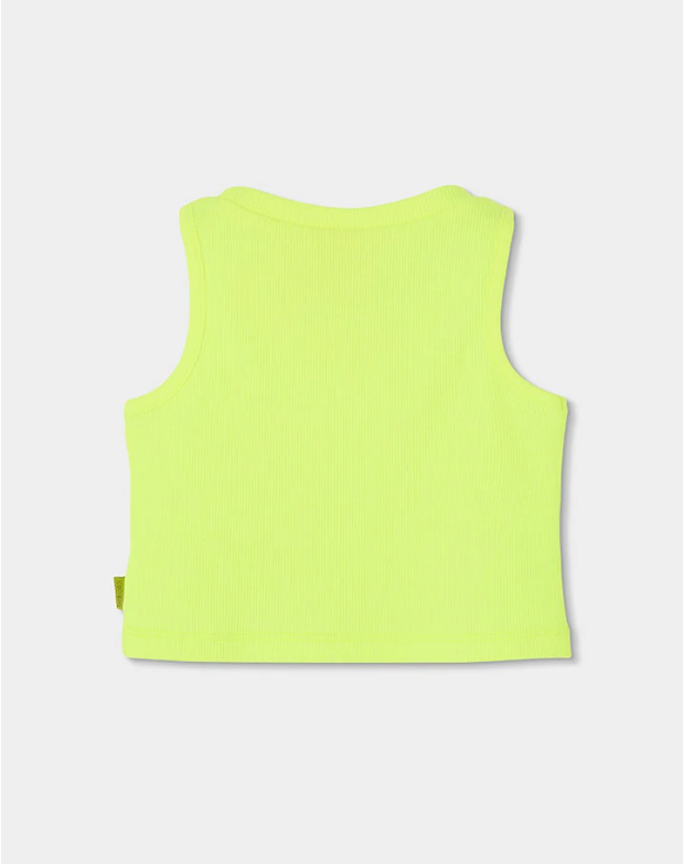 Camiseta punto cana verde fluor
