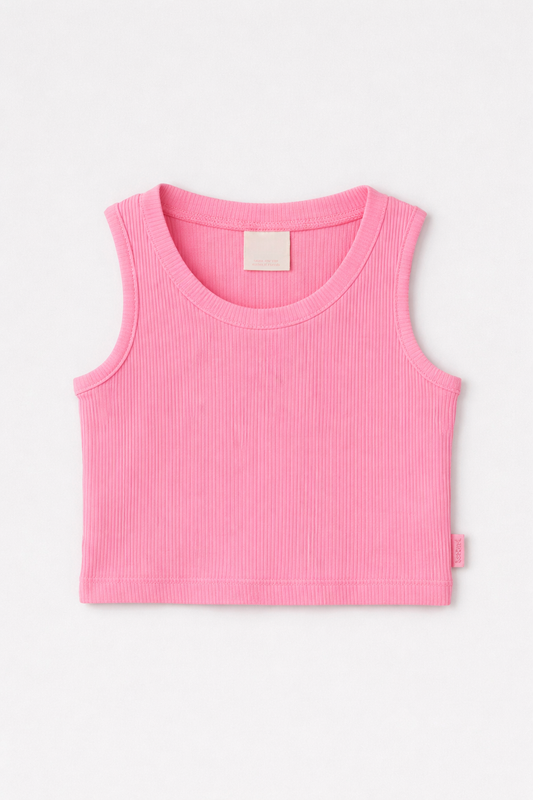 Camiseta punto cana rosa