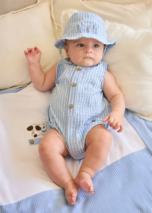 Pelele y gorro cielo 1614