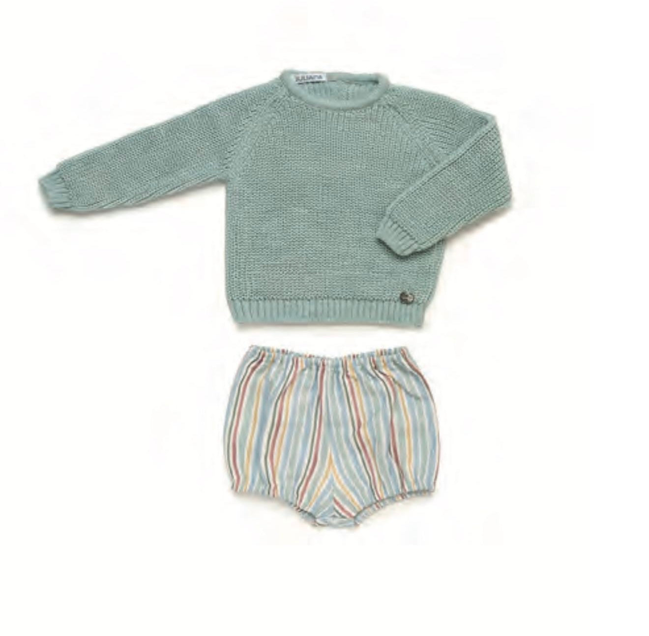 Conjunto rayado perlado 25588