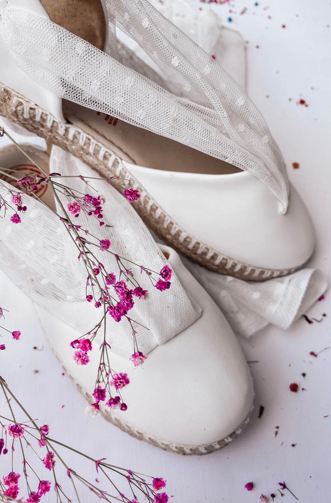 Alpargata tull blanco