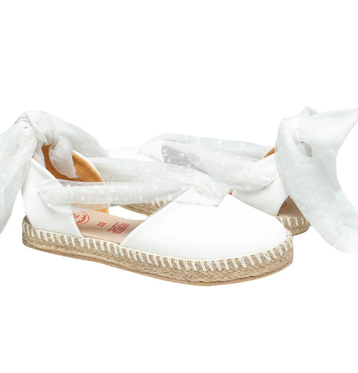 Alpargata tull blanco
