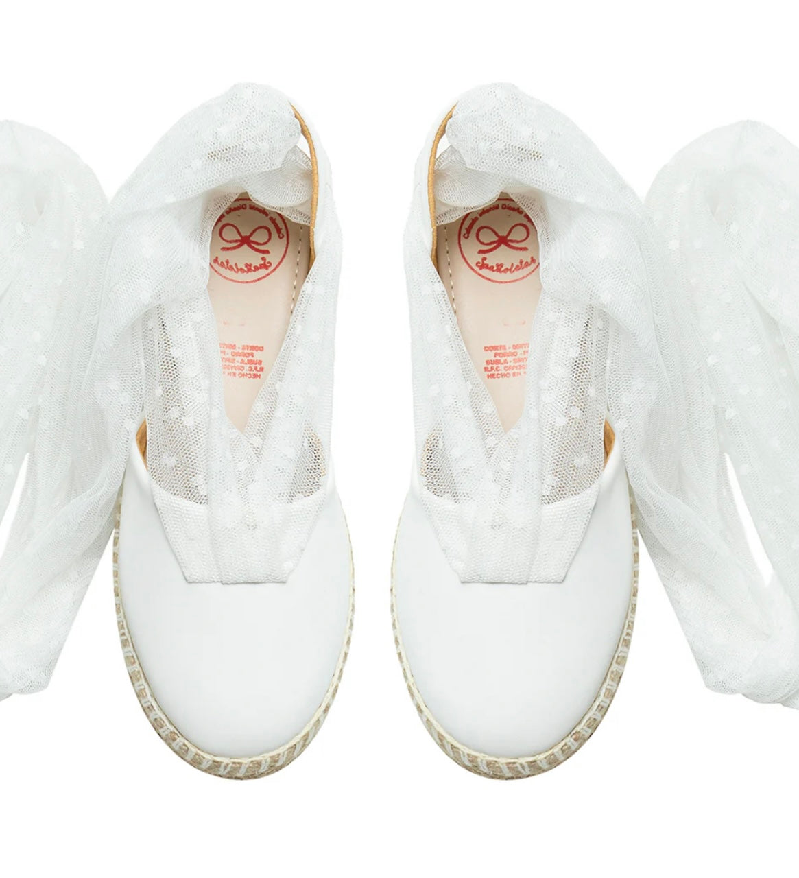 Alpargata tull blanco