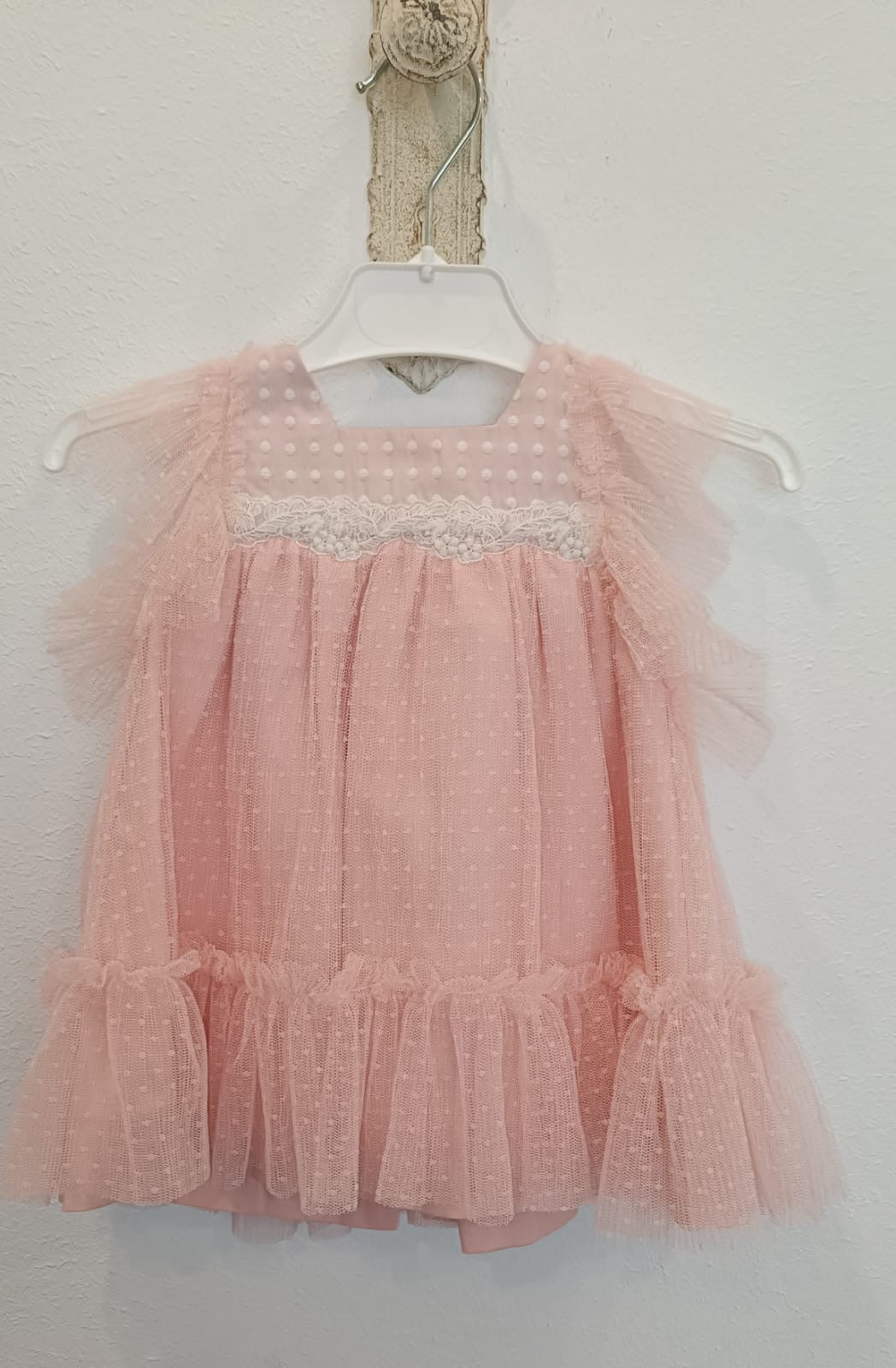 Vestido plumeti rosa CT