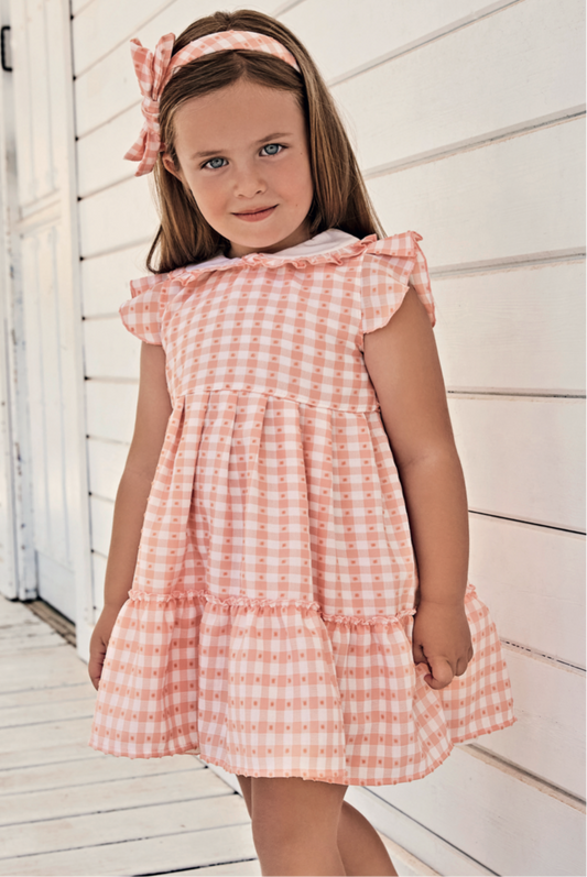 Vestido cuadritos plumeti