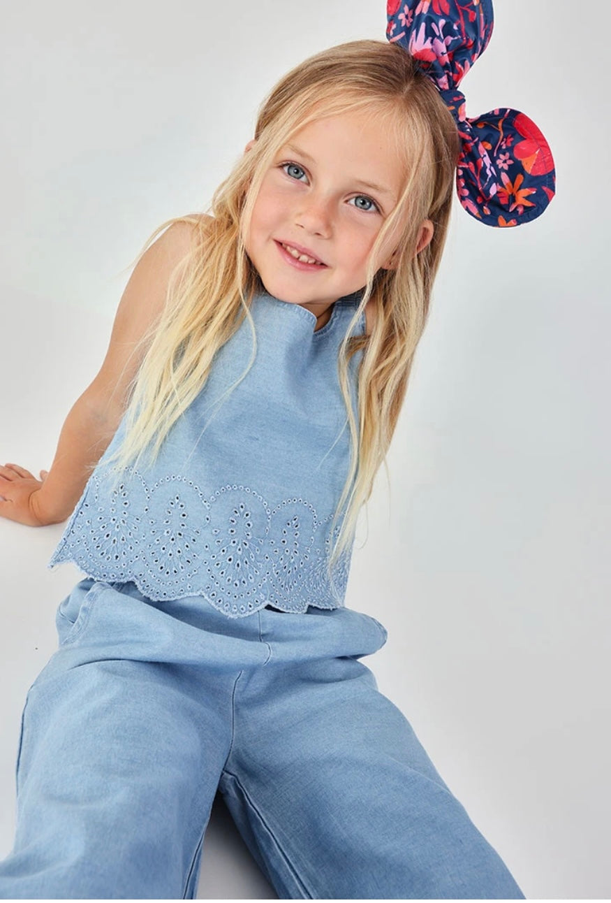 Conjunto Denim Bordado