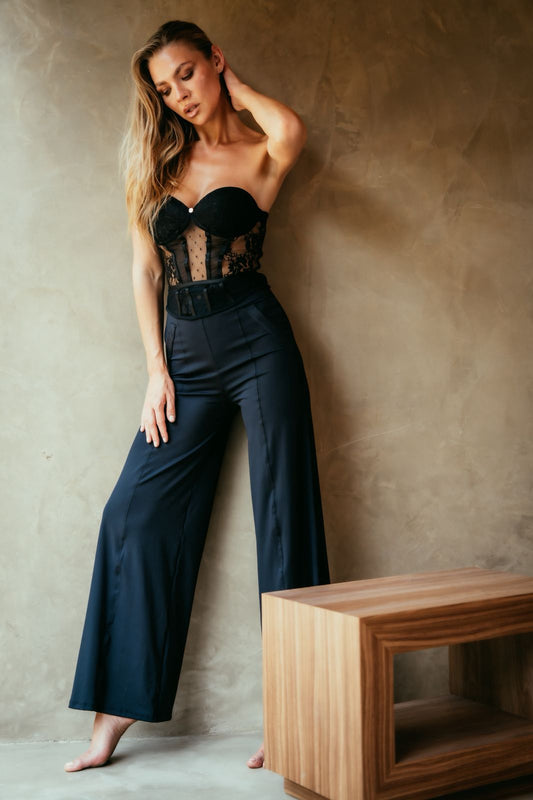 Ada Corset Encaje negro