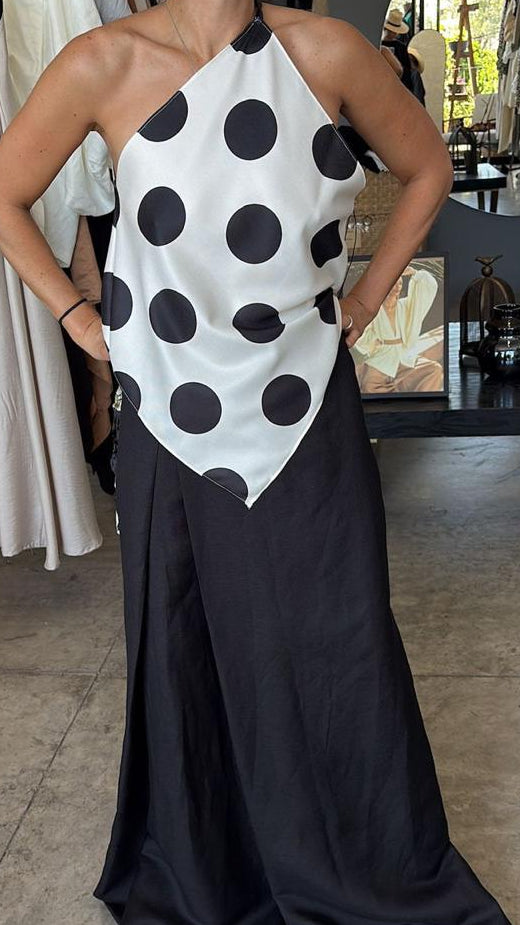 Blusa pañoleta círculos