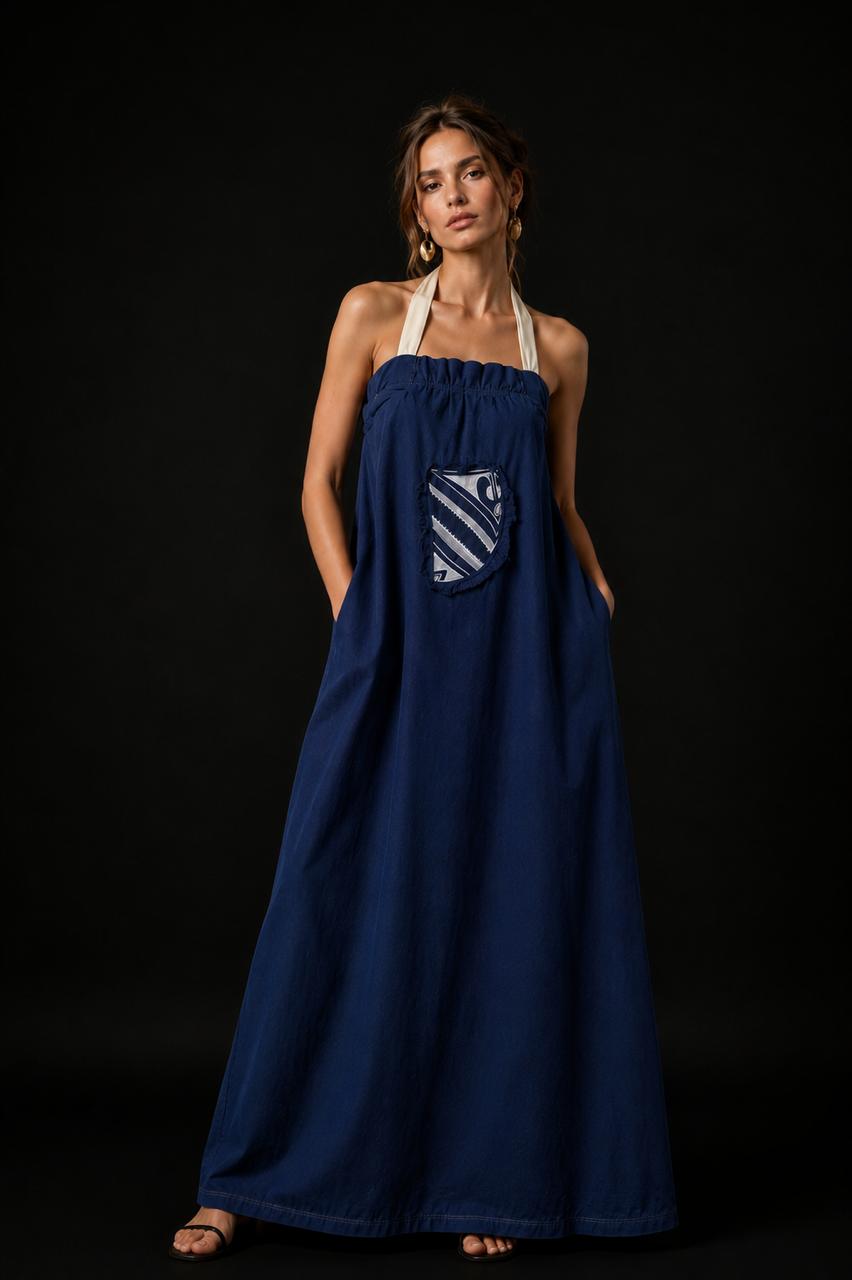 Vestido mezclilla algodón