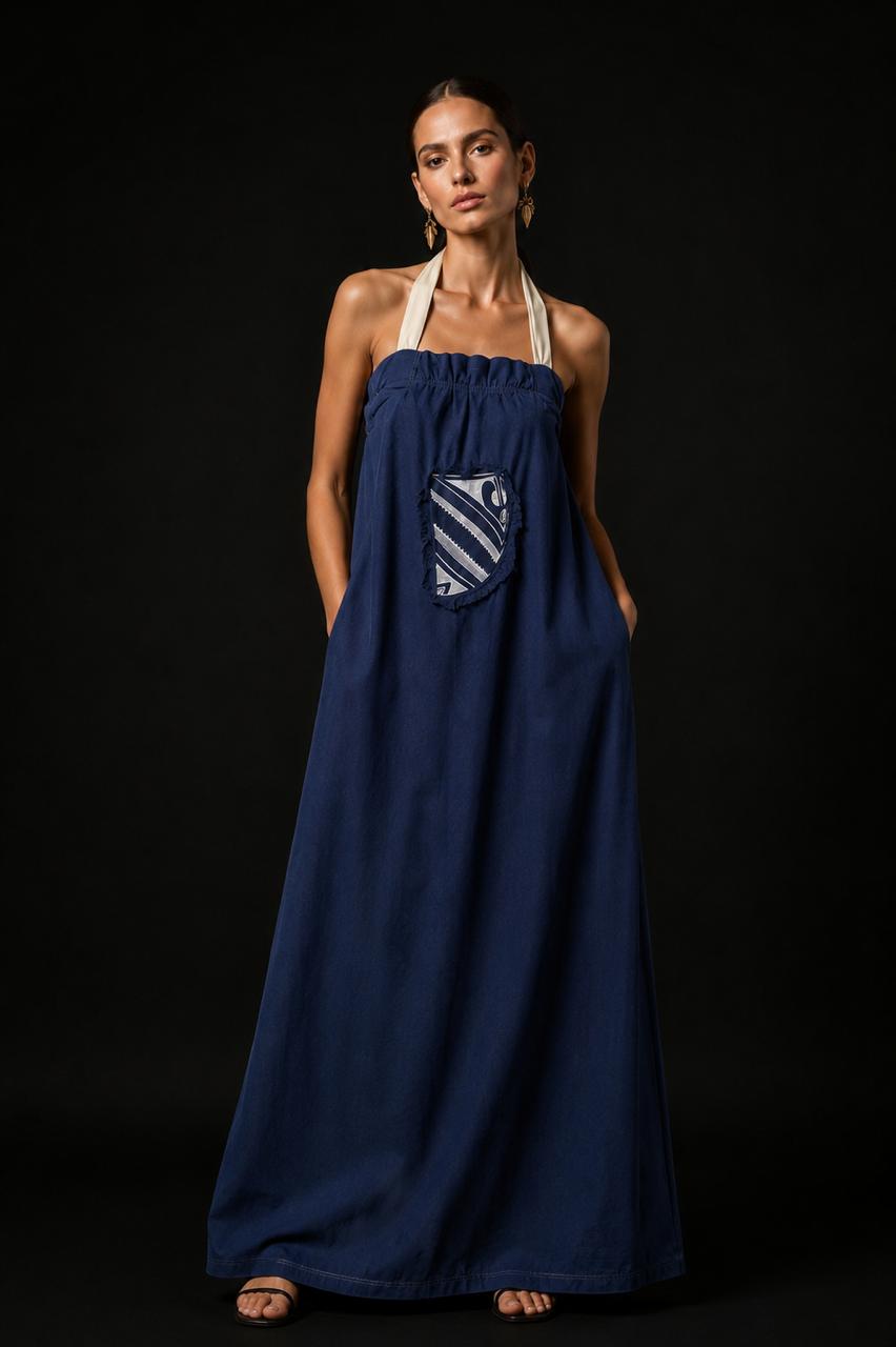Vestido mezclilla algodón