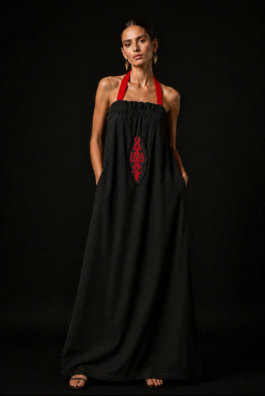 Vestido Lino Turco