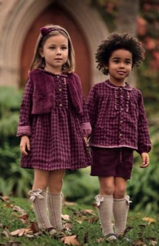 Conjunto niña Granate