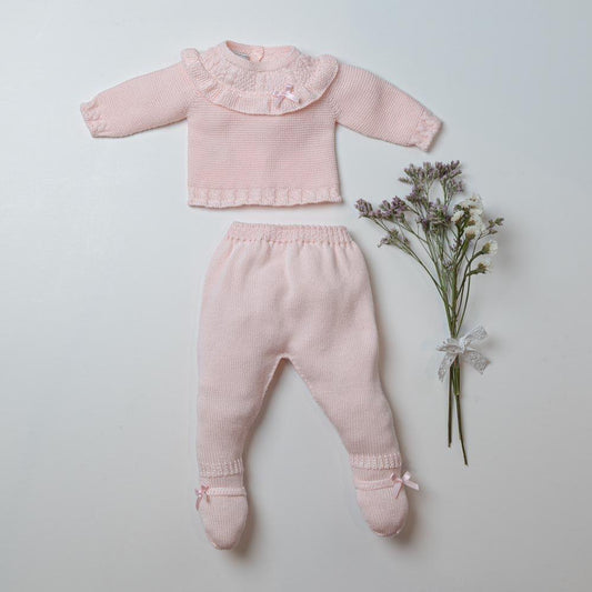 Conjuntito punto rosa