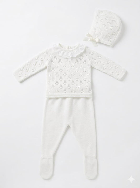 Conjunto de punto doble calado