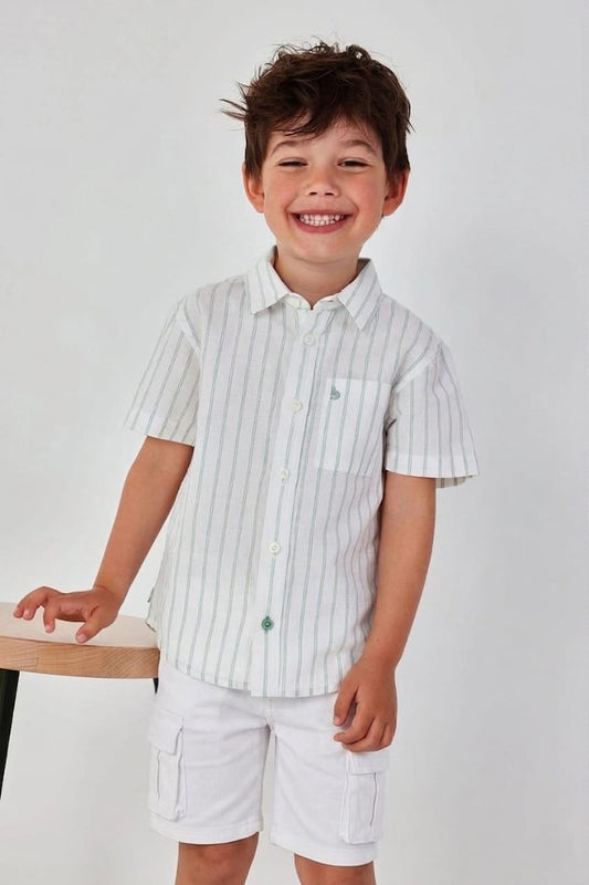 Conjunto lino rayas 9778