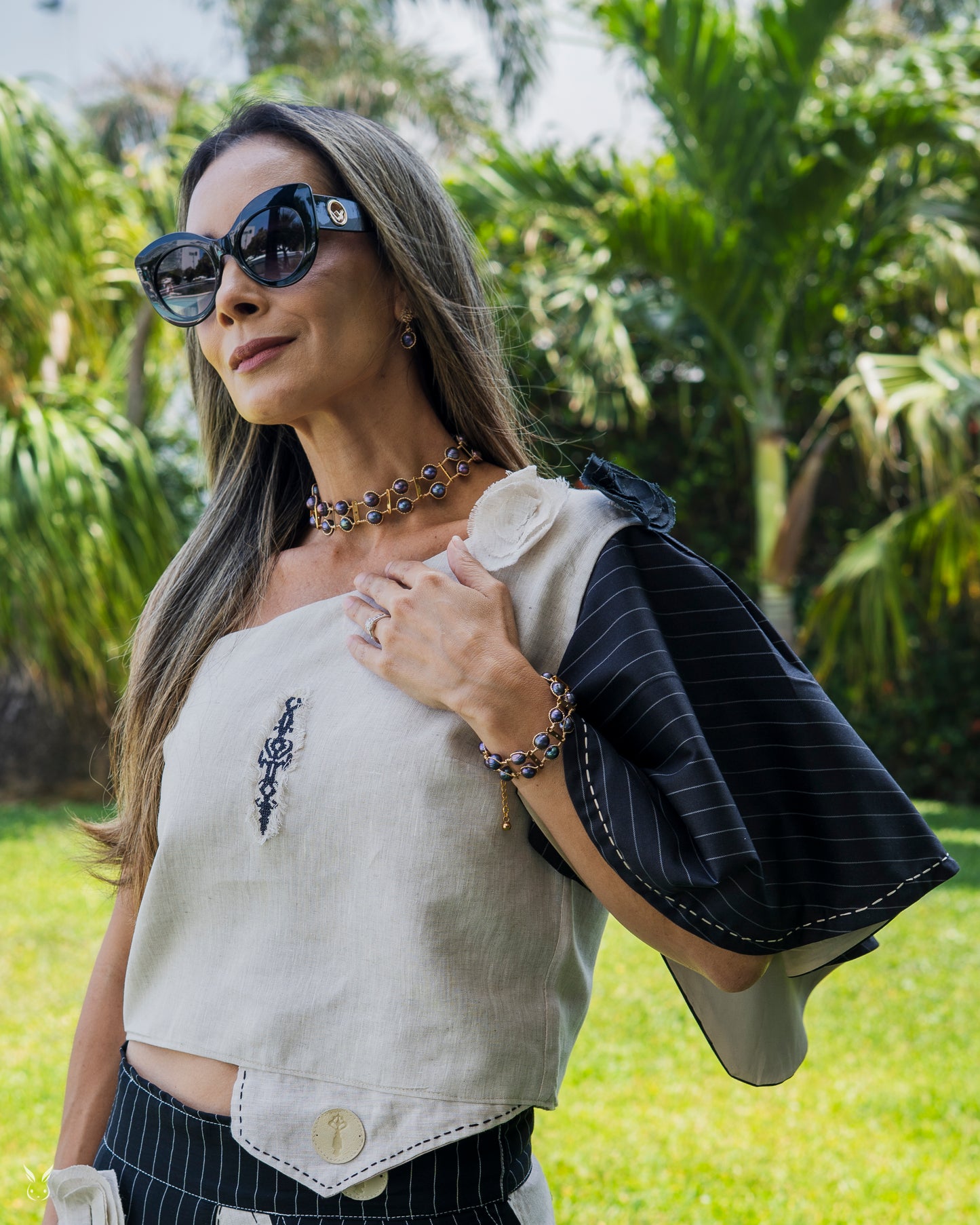 Blusa Perlana Lino natural