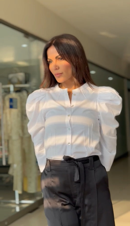 Camisa  manga larga blanca